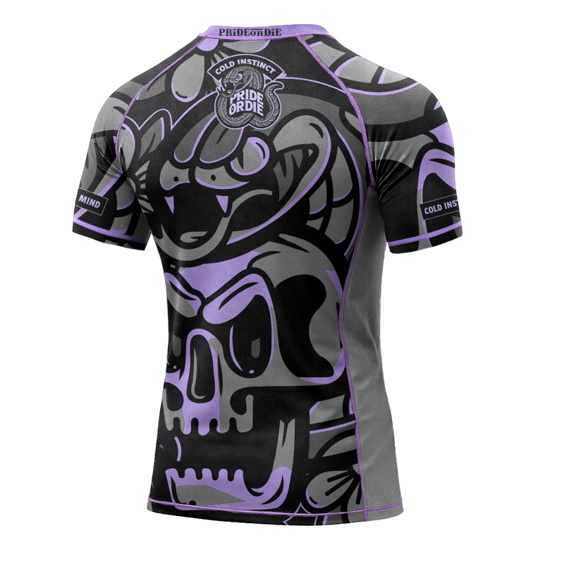 PRIDE OR DIE cold instinct RASHGUARD - grey
